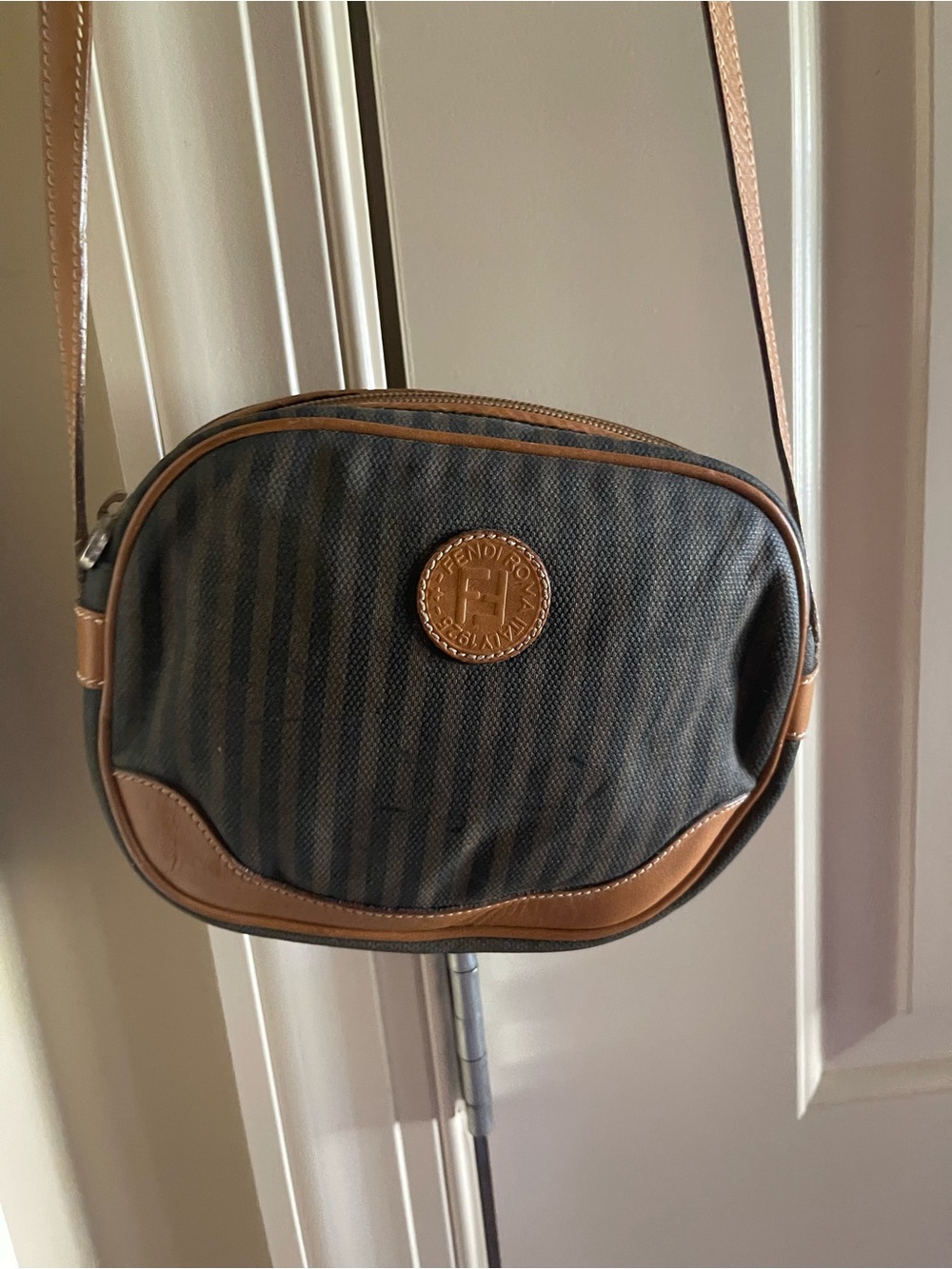 Project Fendi Roma Brown and Black Crossbody Bag